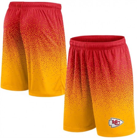 Men's Kansas City Chiefs Red/Gold Ombre Shorts