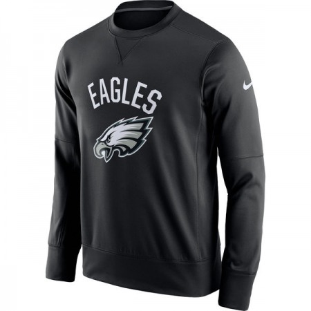 Men's Philadelphia Eagles Black Sideline Circuit Performance Sweatshirt