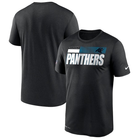 Men's Carolina Panthers 2020 Black Sideline Impact Legend Performance T-Shirt