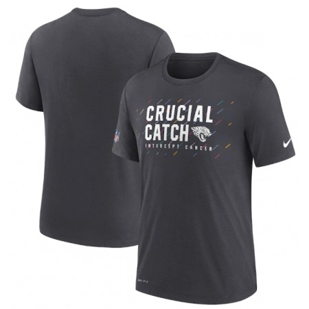 Men's Jacksonville Jaguars Charcoal 2021 Crucial Catch Performance T-Shirt