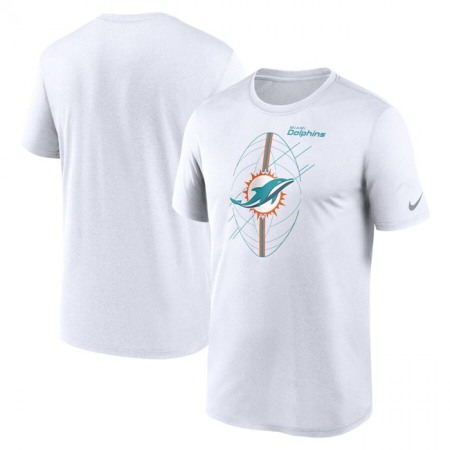 Men's Miami Dolphins White Legend Icon Performance T-Shirt