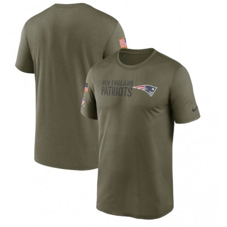 Men's New England Patriots Olive 2022 Salute to Service Legend Team T-Shirt