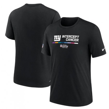 Men's New York Giants 2022 Black Crucial Catch Performance T-Shirt