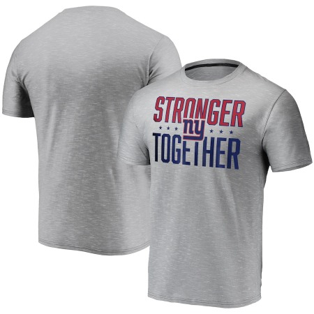 Men's New York Giants Grey Stronger Together T-Shirt