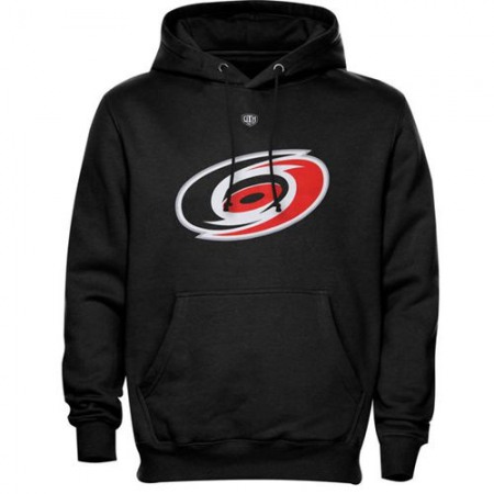 Carolina Hurricanes Old Time Hockey Big Logo with Crest Pullover Hoodie Black