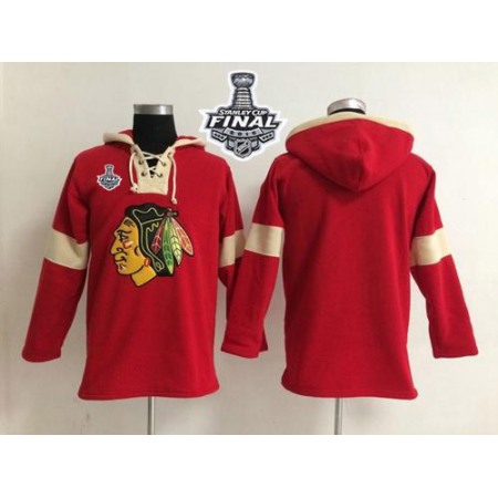 Chicago Blackhawks Blank Red 2015 Stanley Cup Pullover NHL Hoodie