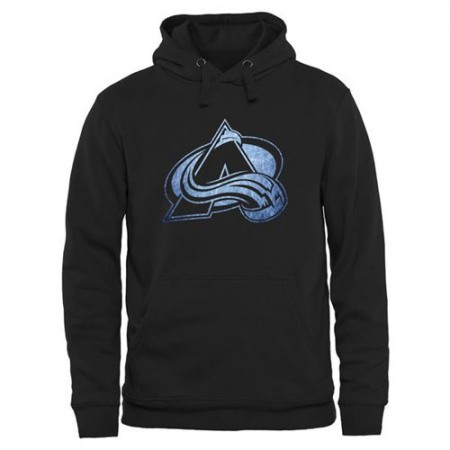 Colorado Avalanche Rinkside Pond Hockey Pullover Hoodie Black