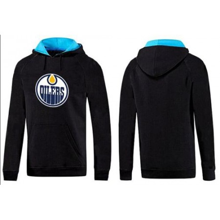 Edmonton Oilers Pullover Hoodie Black & Blue