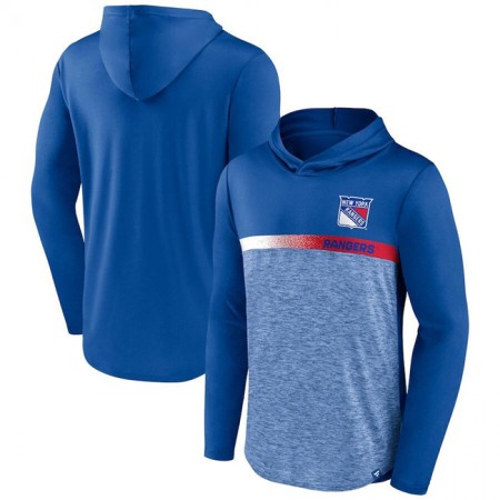 Men's New York Rangers Royal Podium Defender Pullover Hoodie