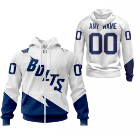 Men's Tampa Bay Lightning Active Player Custom White Pullover Hoodie