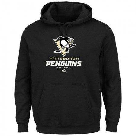 Pittsburgh Penguins Majestic Critical Victory VIII Pullover Hoodie Black