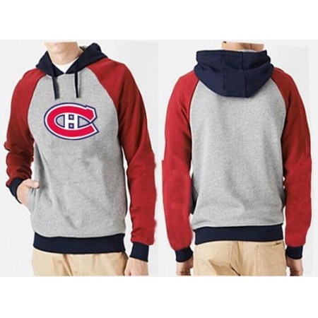 Montreal Canadiens Pullover Hoodie Grey & Red