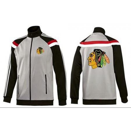 NHL Chicago Blackhawks Zip Jackets Grey