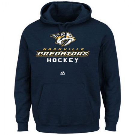 Nashville Predators Majestic Big & Tall Critical Victory Pullover Hoodie Navy Blue