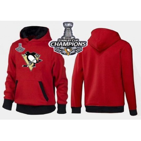 Pittsburgh Penguins Pullover 2016 Stanley Cup Champions Hoodie Red & Black