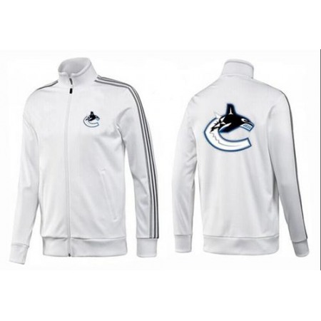 NHL Vancouver Canucks Zip Jackets White-2