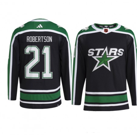 Youth Dallas Stars #21 Jason Robertson Black 2022-23 Reverse Retro Stitched Jersey