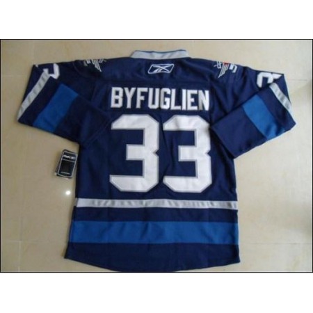 Jets #33 Dustin Byfuglien Dark Blue 2011 Style Stitched Youth NHL Jersey