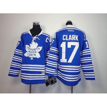 Maple Leafs #17 Wendel Clark Blue 2014 Winter Classic Stitched Youth NHL Jersey