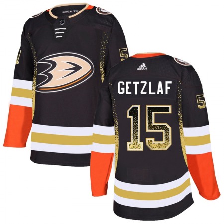 Men's Anaheim Ducks #15 Ryan Getzlaf Black Drift Fashion Stitched NHL Jersey