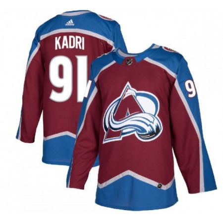 Men's Colorado Avalanche #91 Nazem Kadri Burgundy Stitched Jersey