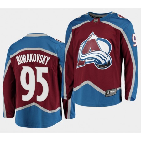 Men's Colorado Avalanche #95 Andre Burakovsky Red Stitched NHL Jersey