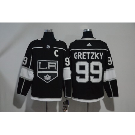 Men's Los Angeles Kings #99 Wayne Gretzky Black Stitched NHL Jersey