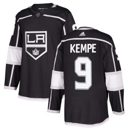 Men's Los Angeles Kings #9 Adrian Kempe Black Stitched NHL Jersey