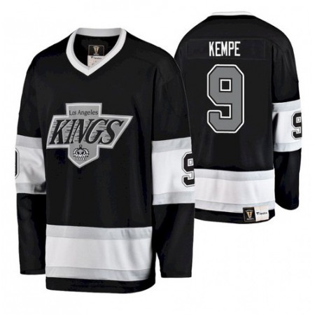 Men's Los Angeles Kings #9 Adrian Kempe Black Stitched NHL Jersey