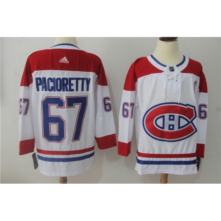 Men's Adidas Montreal Canadiens #67 Max Pacioretty White Stitched NHL Jersey
