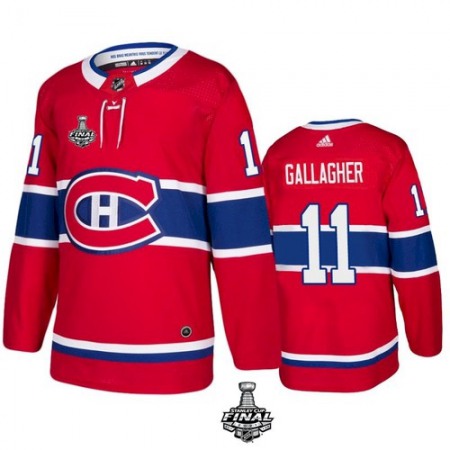 Men's Montreal Canadiens #11 Brendan Gallagher 2021 Red Stanley Cup Final Stitched Jersey