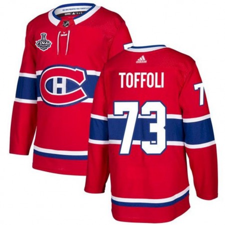 Men's Montreal Canadiens #73 Tyler Toffoli 2021 Red Stanley Cup Final Stitched Jersey