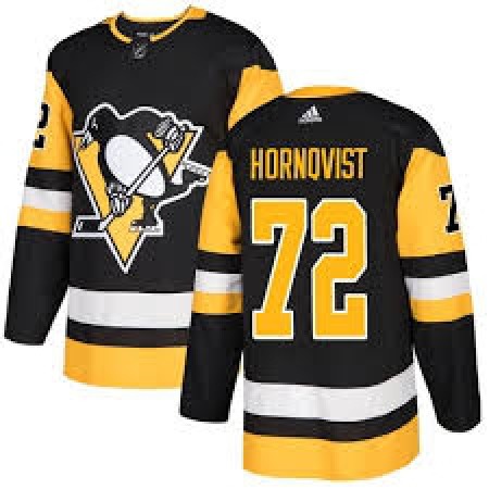 Men's Adidas Pittsburgh Penguins #72 Patric Hornqvist Black Stitched NHL Jersey