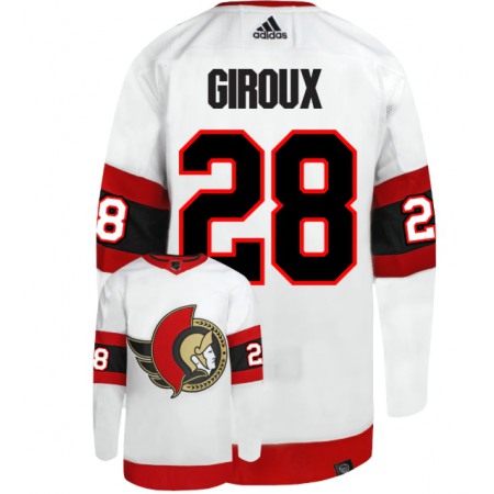 Men's Ottawa Senators #28 Claude Giroux White Stitched Home Jersey