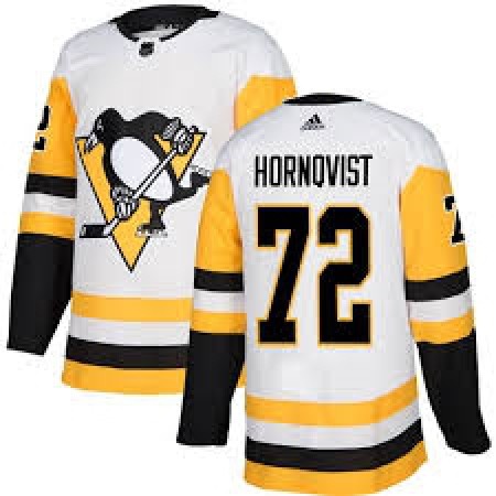 Men's Adidas Pittsburgh Penguins #72 Patric Hornqvist White Stitched NHL Jersey