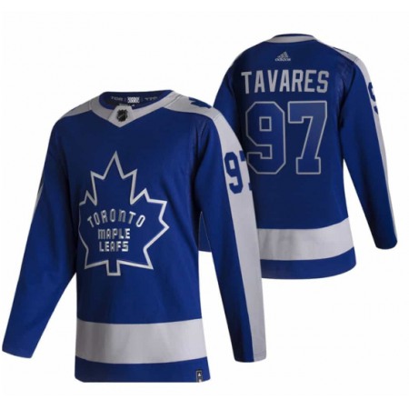Men's Toronto Maple Leafs #97 Joe Thornton 2020/2021 Blue Reverse Retro Special Edition Stitched Jersey