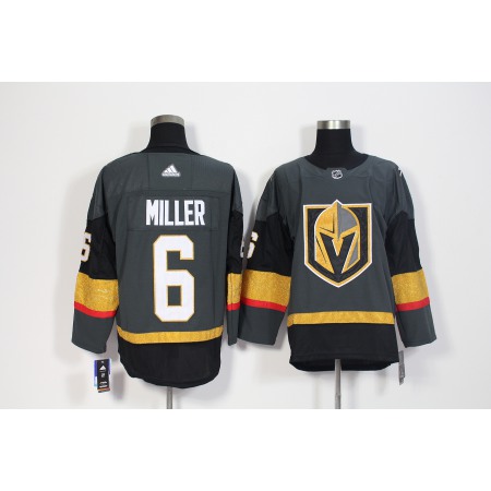 Men's Adidas Vegas Golden Knights #6 Colin Miller Grey Stitched NHL Jersey