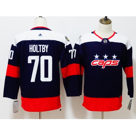 Men's Adidas Washington Capitals #70 Braden Holtby Navy 2018 NHL Stadium Series Authentic Pro Stitched NHL Jersey