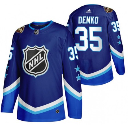 Men's Vancouver Canucks #35 Thatcher Demko 2022 All-Star Blue Stitched Jersey