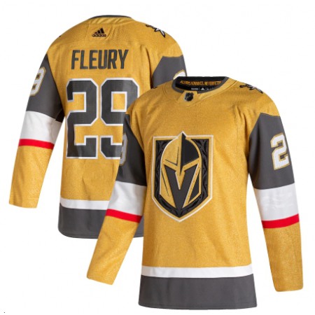 Men's Vegas Golden Knights #29 Marc-Andre Fleury Gold Stitched NHL Jersey