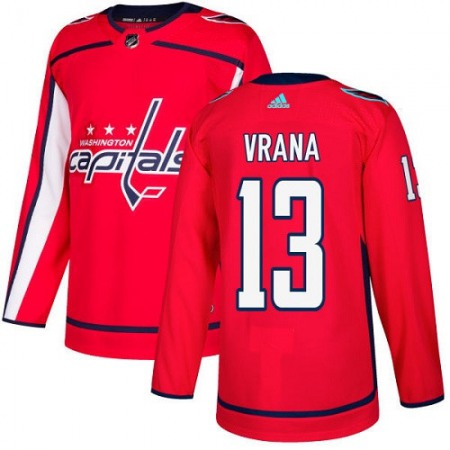 Men's Washington Capitals #13 Jakub Vrana Red Stitched NHL Jersey