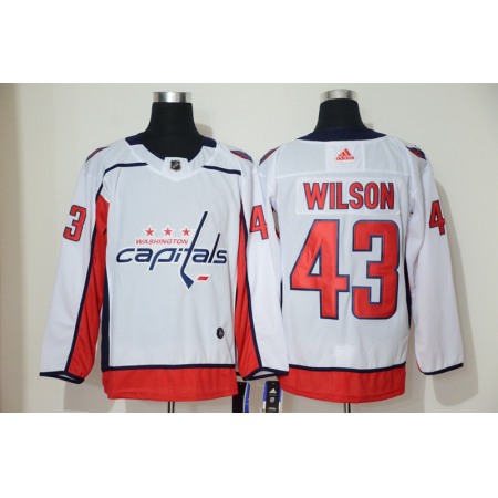 Men's Washington Capitals #43 Tom Wilson White Stitched NHL Jersey