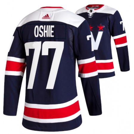 Men's Washington Capitals #77 T.J. Oshie Navy Pro Stitched Jersey