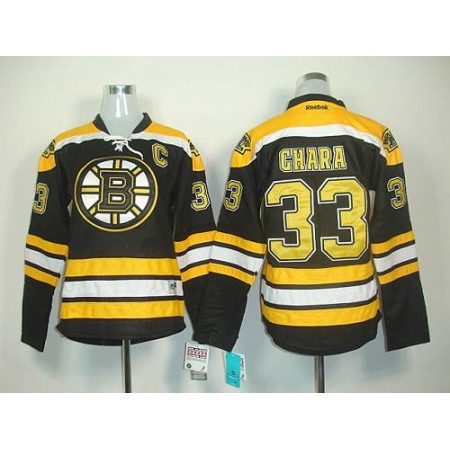 Bruins #33 Zdeno Chara Black Women's Home Stitched NHL Jersey