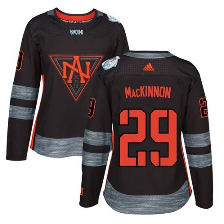 Team North America #29 Nathan MacKinnon Black 2016 World Cup Women's Stitched NHL Jersey