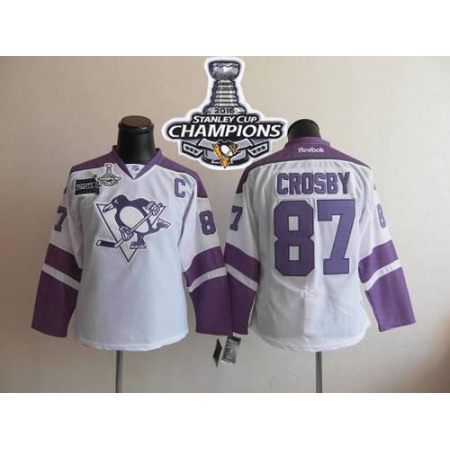 Penguins #87 Sidney Crosby 2016 Stanley Cup Champions Women's Thanksgiving Edition Stitched NHL Jersey