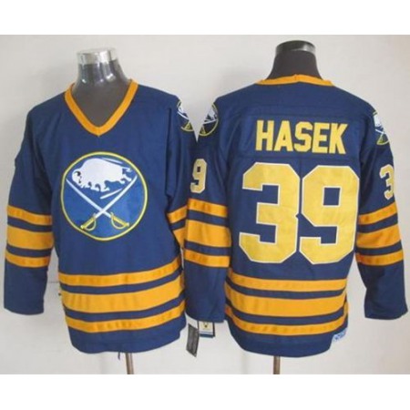 Sabres #39 Dominik Hasek Navy Blue CCM Throwback Stitched NHL Jersey