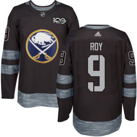 Sabres #9 Derek Roy Black 1917-2017 100th Anniversary Stitched NHL Jersey