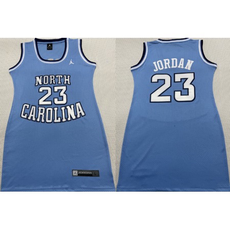 Women North Carolina #23 Jordan Blue Stitched NCAA Jersey