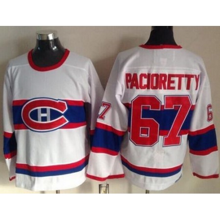 Canadiens #67 Max Pacioretty White CCM Throwback Stitched NHL Jersey